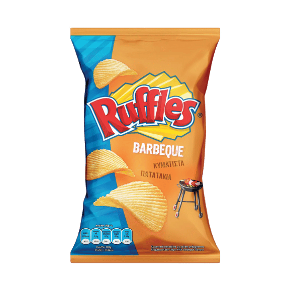 Ruffles BBQ Chips (120g) von Ruffles bei Araxxon  - Hochwertiges griechisches Produkt.   Ruffles BBQ Chips (120g) από Ruffles στο Araxxon  - Αυθεντικό ελληνικό προϊόν.